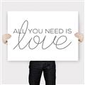 Picture of All You Need Is Love _GroupedProduct_Rectangle_Landscape_Canvas_