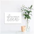 Picture of All You Need Is Love _GroupedProduct_Rectangle_Landscape_Canvas_