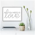 Picture of All You Need Is Love _GroupedProduct_Rectangle_Landscape_Canvas_Framed_
