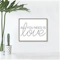 Picture of All You Need Is Love _GroupedProduct_Rectangle_Landscape_Canvas_Framed_