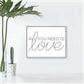 Picture of All You Need Is Love _GroupedProduct_Rectangle_Landscape_Canvas_Framed_