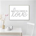 Picture of All You Need Is Love _GroupedProduct_Rectangle_Landscape_Canvas_Framed_