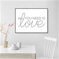Picture of All You Need Is Love _GroupedProduct_Rectangle_Landscape_Canvas_Framed_