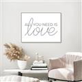 Picture of All You Need Is Love _GroupedProduct_Rectangle_Landscape_Canvas_Framed_