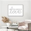 Picture of All You Need Is Love _GroupedProduct_Rectangle_Landscape_Canvas_Framed_