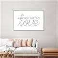 Picture of All You Need Is Love _GroupedProduct_Rectangle_Landscape_Canvas_Framed_