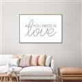 Picture of All You Need Is Love _GroupedProduct_Rectangle_Landscape_Canvas_Framed_