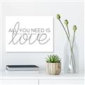 Picture of All You Need Is Love _GroupedProduct_Rectangle_Landscape_Unframed_Print_Only_