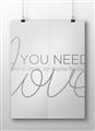 Picture of All You Need Is Love _GroupedProduct_Rectangle_Landscape_Unframed_Print_Only_