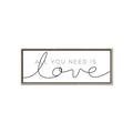 Picture of All You Need Is Love I _GroupedProduct_Panel_Landscape_Canvas_Framed_