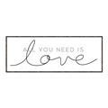 Picture of All You Need Is Love I _GroupedProduct_Panel_Landscape_Canvas_Framed_
