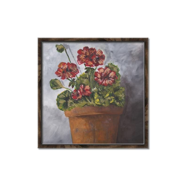 Picture of Clay Potted Plants _GroupedProduct_Square_Canvas_Framed_