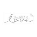 Picture of All You Need Is Love I _GroupedProduct_Panel_Landscape_Unframed_Print_Only_