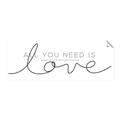 Picture of All You Need Is Love I _GroupedProduct_Panel_Landscape_Unframed_Print_Only_