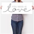 Picture of All You Need Is Love I _GroupedProduct_Panel_Landscape_Canvas_