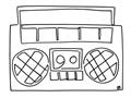 Picture of Portable Radio _GroupedProduct_Rectangle_Landscape_Unframed_Print_Only_