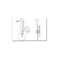 Picture of Saxophone _GroupedProduct_Rectangle_Landscape_Canvas_