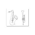 Picture of Saxophone _GroupedProduct_Rectangle_Landscape_Canvas_