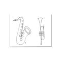 Picture of Saxophone _GroupedProduct_Rectangle_Landscape_Canvas_