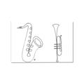 Picture of Saxophone _GroupedProduct_Rectangle_Landscape_Canvas_