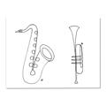 Picture of Saxophone _GroupedProduct_Rectangle_Landscape_Canvas_