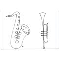Picture of Saxophone _GroupedProduct_Rectangle_Landscape_Canvas_