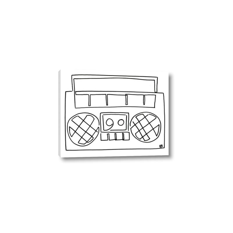 Picture of Portable Radio _GroupedProduct_Rectangle_Landscape_Canvas_
