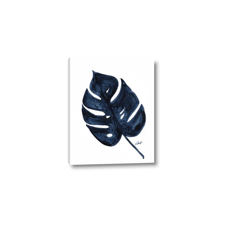 Picture of Blue Tropical Leaf I _GroupedProduct_Rectangle_Portrait_Canvas_