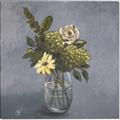 Picture of Drinking Glass With Flower _GroupedProduct_Square_Canvas_
