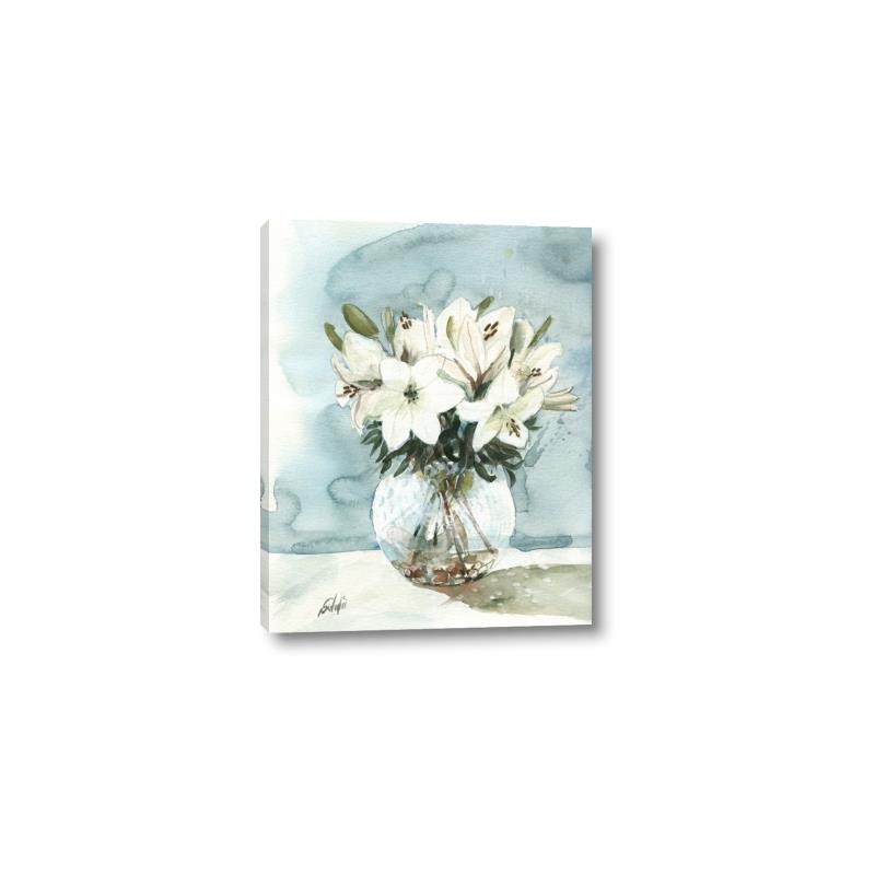 Picture of Flower In Glass Jar _GroupedProduct_Rectangle_Portrait_Canvas_