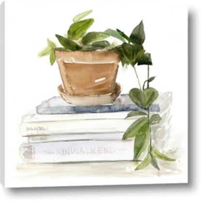 Picture of Flower Pot On Books
