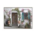 Picture of Door Arched Flower _GroupedProduct_Rectangle_Landscape_Canvas_Framed_