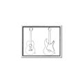 Picture of Guitar _GroupedProduct_Rectangle_Landscape_Canvas_Framed_