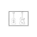 Picture of Guitar _GroupedProduct_Rectangle_Landscape_Canvas_Framed_