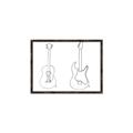 Picture of Guitar _GroupedProduct_Rectangle_Landscape_Canvas_Framed_