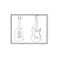 Picture of Guitar _GroupedProduct_Rectangle_Landscape_Canvas_Framed_