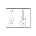 Picture of Guitar _GroupedProduct_Rectangle_Landscape_Canvas_Framed_