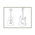 Picture of Guitar _GroupedProduct_Rectangle_Landscape_Canvas_Framed_