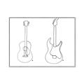 Picture of Guitar _GroupedProduct_Rectangle_Landscape_Canvas_Framed_