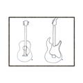 Picture of Guitar _GroupedProduct_Rectangle_Landscape_Canvas_Framed_