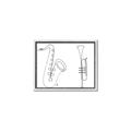 Picture of Saxophone _GroupedProduct_Rectangle_Landscape_Canvas_Framed_