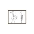 Picture of Saxophone _GroupedProduct_Rectangle_Landscape_Canvas_Framed_