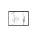 Picture of Saxophone _GroupedProduct_Rectangle_Landscape_Canvas_Framed_