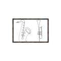 Picture of Saxophone _GroupedProduct_Rectangle_Landscape_Canvas_Framed_