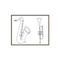 Picture of Saxophone _GroupedProduct_Rectangle_Landscape_Canvas_Framed_