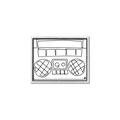 Picture of Portable Radio _GroupedProduct_Rectangle_Landscape_Canvas_Framed_