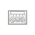 Picture of Portable Radio _GroupedProduct_Rectangle_Landscape_Canvas_Framed_