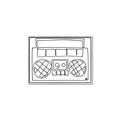 Picture of Portable Radio _GroupedProduct_Rectangle_Landscape_Canvas_Framed_