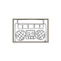 Picture of Portable Radio _GroupedProduct_Rectangle_Landscape_Canvas_Framed_