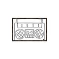 Picture of Portable Radio _GroupedProduct_Rectangle_Landscape_Canvas_Framed_